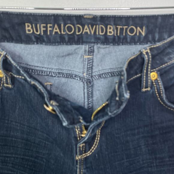 Buffalo David Bitton Jeans Fellow Skinny Stretch Mid Rise Denim Dark Wash 31 - Picture 5 of 13